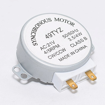 49TYZ Электродвигатель (мотор) вращения тарелки СВЧ 21V, 4W, 4/5RPM - SVCH025, MM021V03