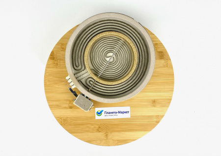 Конфорка двухзонная 2100/700W  Ø230mm Whirlpool 481231018895 C00339918