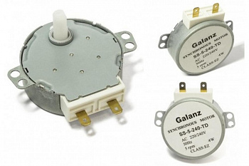 Двигатель тарелки для СВЧ  4W  5 об/мин 220V H17mm 2конт , SVCH037 / MCW501UN