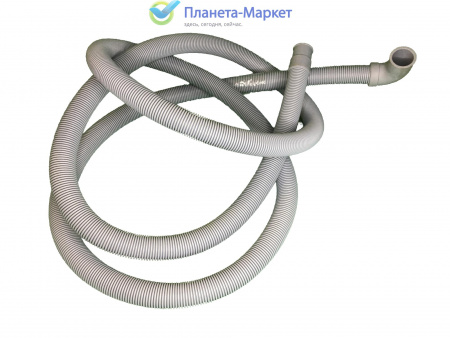 Шланг сливной для стиральной машины L=2,5м 19\22мм Г-образный