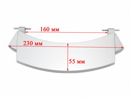 Ручка люка Bosch 00659273, 659273, DHL008BO, 9000922716 Original Серебристая