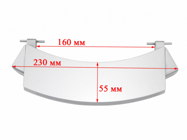 Ручка люка Bosch 00659273, 659273, DHL008BO, 9000922716 Original Серебристая