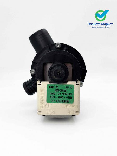 Насос PLASET - WHIRLPOOL 30W с улиткой 481010584942, C00310976, PMP025WH